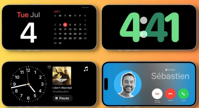 招远苹果手机维修分享iOS17横屏充电待机显示有什么好处 