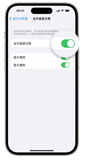 招远苹果14维修店分享如何自定义 iPhone 14 Pro 常亮显示屏 