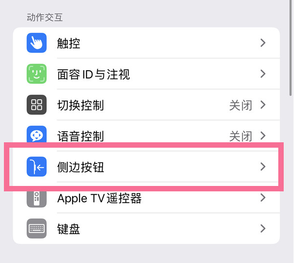 招远苹果14维修店分享iPhone14 Plus侧键双击下载功能关闭方法 