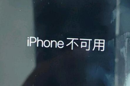 招远苹果服务网点分享锁屏界面显示“iPhone 不可用”如何解决 